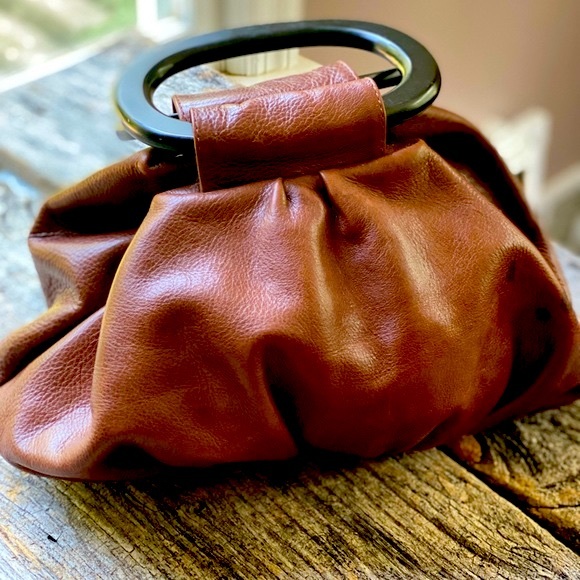 AC Lynn Handbags - Unique leather fortune cookie design handbag